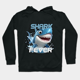 Shark Fever Splash Tee Hoodie